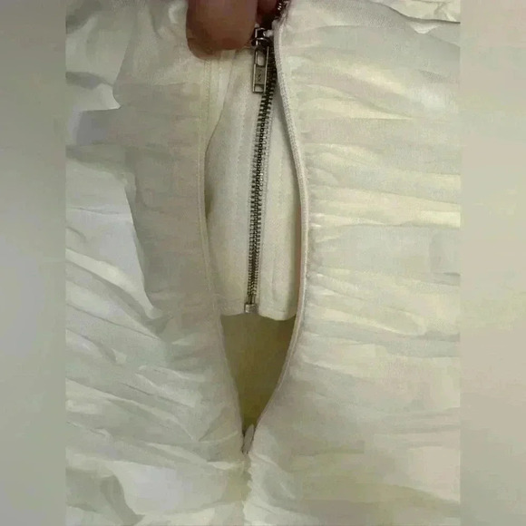 Revolve Majorelle Strapless White Tulle Mini Dress Size XS Party Resortwear - Picture 14 of 14